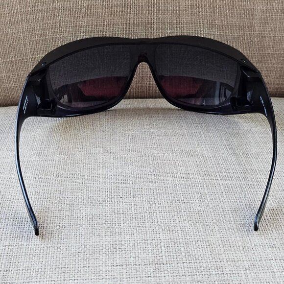 Solar Sheild Men Sunglasses Safety Glasses Black FO Z87.1 + Eye Wear Shades - Picture 10 of 11